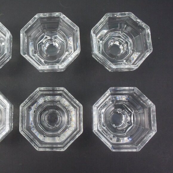 6 Vintage Luminarc/Arcoroc "Octime" Candle Holders - Picture 5 of 10